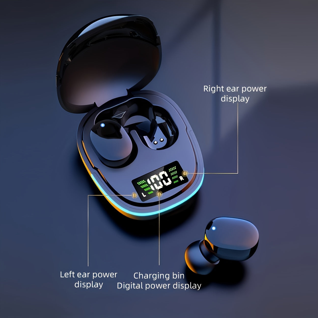 2025 Year New Wireless Earphones Headphones with LED Display Touch In-EarTWS Wireless Earbuds Sports Music Game Headset for IOS/Android