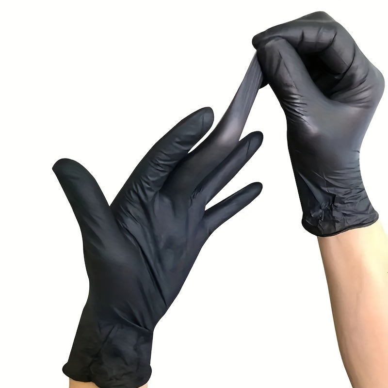 20/40/99 Nitrile Gloves, Black, Designed for Household Cleaning And As Disposable Gloves, Suitable for Cleaning Tasks, Cleaning, Heavy-Duty Gloves, Single-Use Nitrile Gloves.