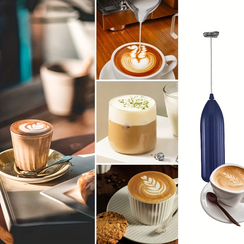 1pc, Electric Milk Frother, Compact Milk Foamer, Portable Electric Whisk, Battery-Operated (Batteries Not Included) Beverage Mixer, Handheld Mixer for Coffee, Cordless Electric Blender for Lattes, Cappuccino, Frappe, Chocolat