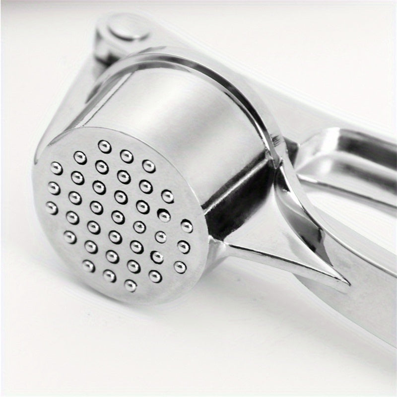 1pc RZSYZH Heavy-Duty Garlic Press, Ginger Crusher, Lemon Squeezer - Heavy-Duty Manual Crusher with Efficient Crushing, Compact Design for Kitchen, Restaurant, Home - Easy-Clean Garlic Press Tool for Garlic, Ginger, Lemon, Co