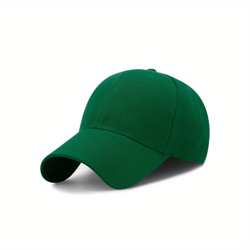 1pc Adjustable Vintage Baseball Cap, Simple Solid Curved Brim for Men & Women, Outdoor, King's Day