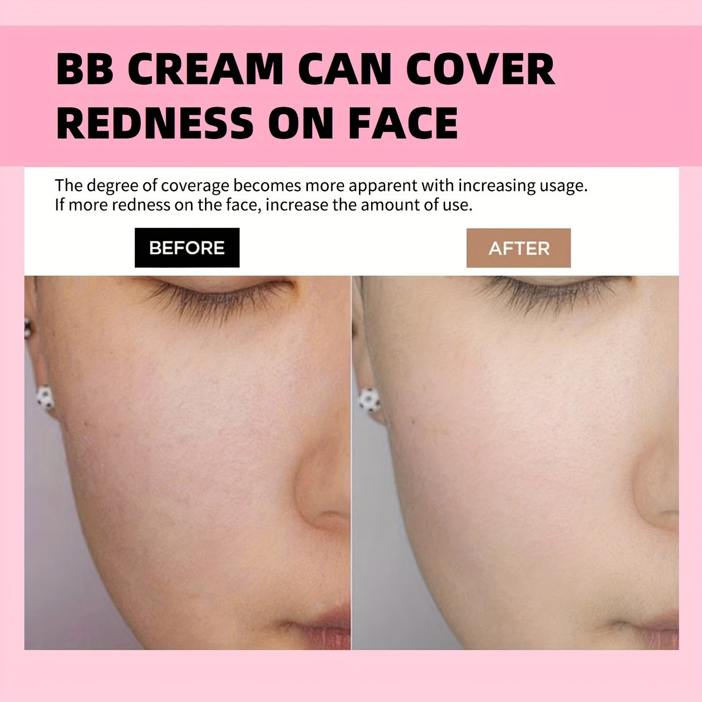 Full Coverage, Long-Lasting Mushroom Head Foundation BB Cream - Moisturizing Concealer for All Skin Types, Natural Nude Finish - Floral Packaging, Artistic Packaging, Vibrant Design, Longlasting Foundation