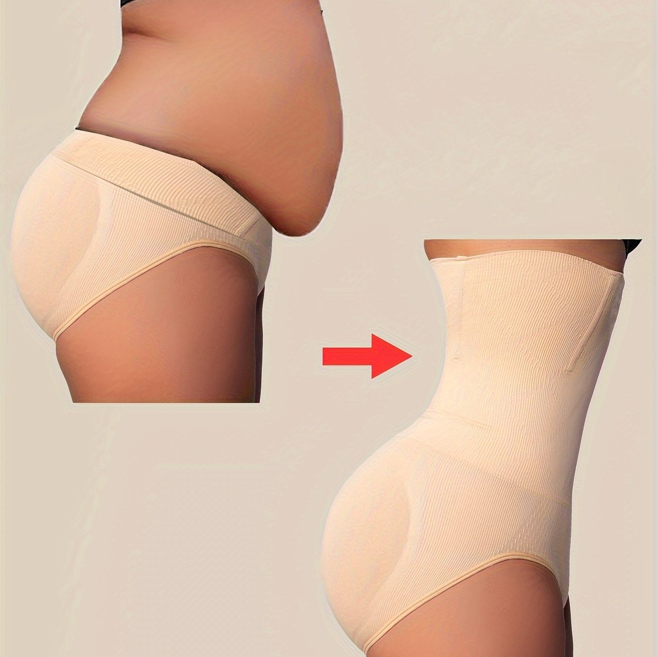 [Shaping Panties] 1 Pcs High Waist Shaping Panties | Waist Trainer Body Shaper Tummy Sheath Woman Flat Belly Control Panties Hip Butt Lifter Briefs Panty Women Underwear Shapewear