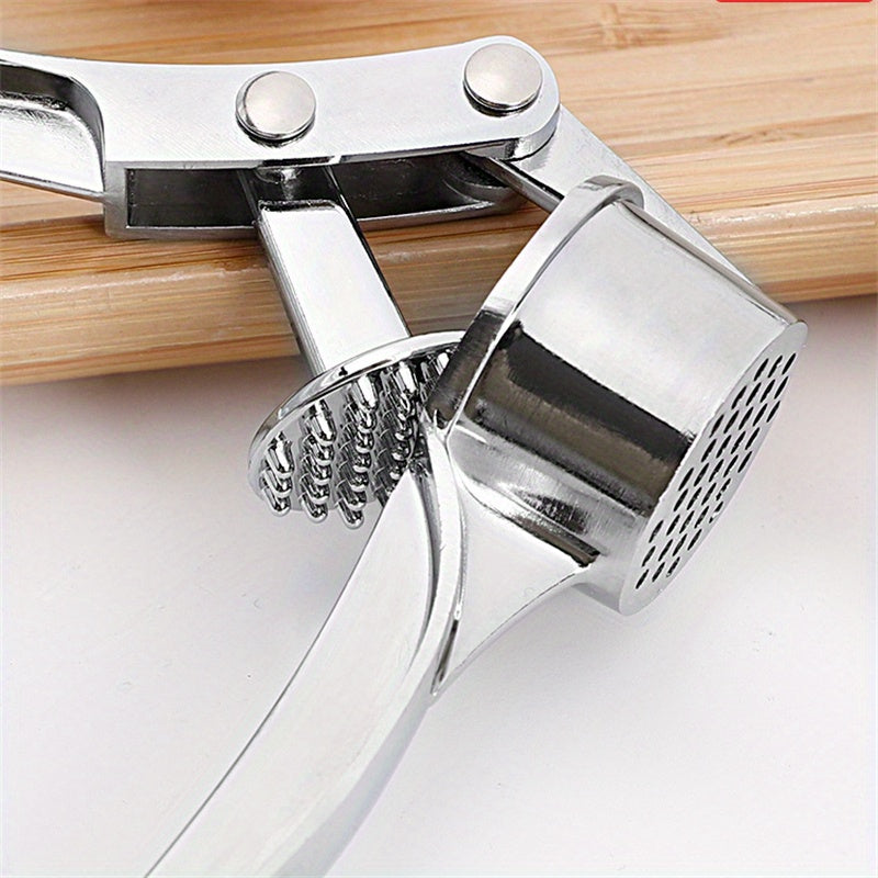1pc RZSYZH Heavy-Duty Garlic Press, Ginger Crusher, Lemon Squeezer - Heavy-Duty Manual Crusher with Efficient Crushing, Compact Design for Kitchen, Restaurant, Home - Easy-Clean Garlic Press Tool for Garlic, Ginger, Lemon, Co