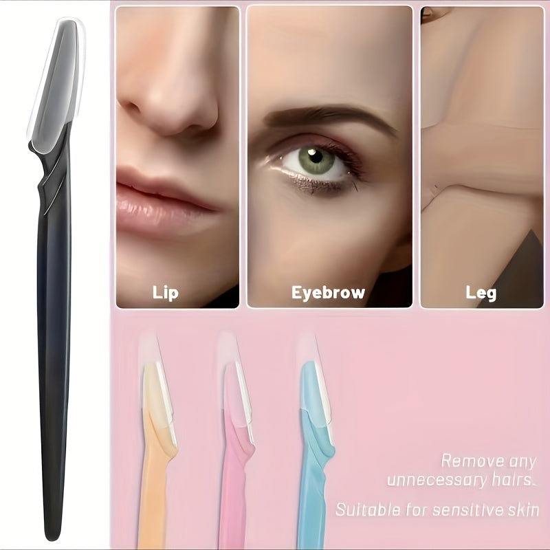 Set of 3 to 24 Eyebrow Razors And Facial Hair Trimmers, Grooming Kit for Both Men And Women to Remove Facial Hair.