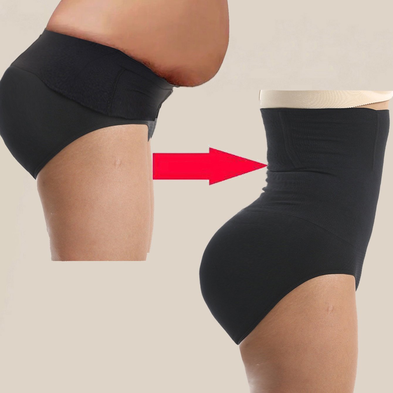 [Shaping Panties] 1 Pcs High Waist Shaping Panties | Waist Trainer Body Shaper Tummy Sheath Woman Flat Belly Control Panties Hip Butt Lifter Briefs Panty Women Underwear Shapewear