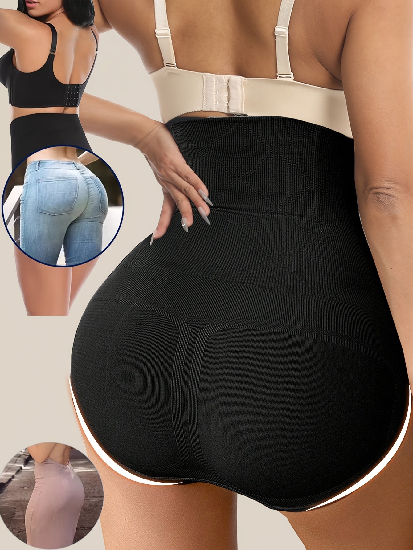 [Shaping Panties] 1 Pcs High Waist Shaping Panties | Waist Trainer Body Shaper Tummy Sheath Woman Flat Belly Control Panties Hip Butt Lifter Briefs Panty Women Underwear Shapewear