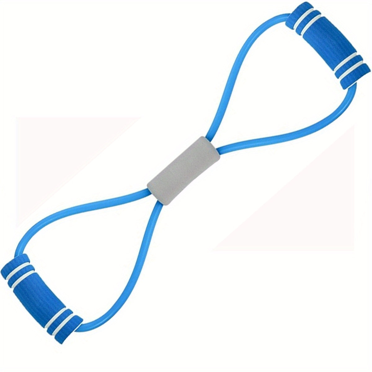 8-Shaped TPE Tension Belt with Handles - Elastic Yoga Resistance Band for Chest Expansion, Arm & Leg Stretching, Workout, Yoga, Pilates - Stackable, Medium Tension, Perfect for Beginners